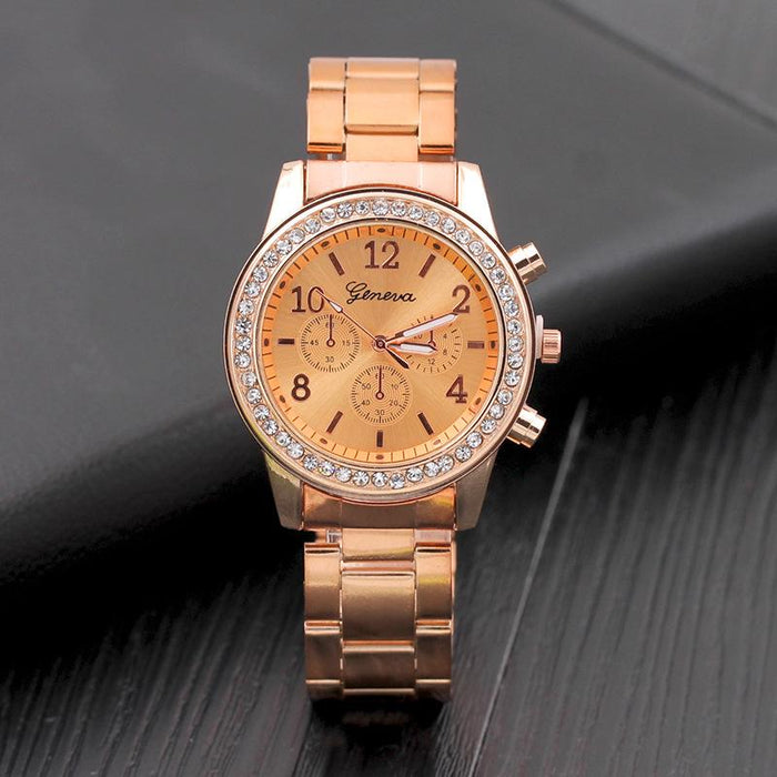 Women Classic Watches Stainless Steel Wristwatch