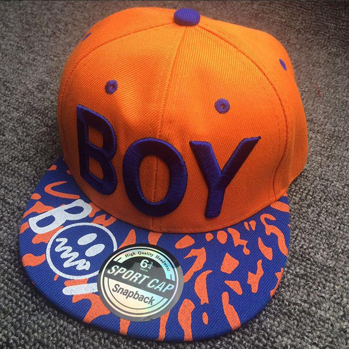 Cool Summer BOY Children's Hip Hop Flat Brim Baseball Sunshade Cap
