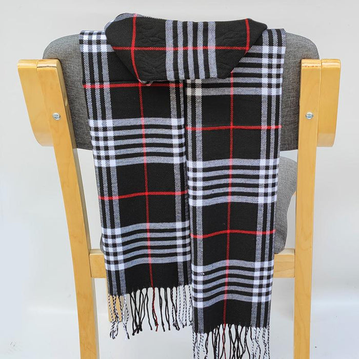 Classic Lattice Soft Scarf Cashmere Plaid Scarves