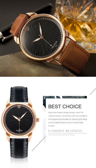 Men's Luxury Leather Wrist Watch