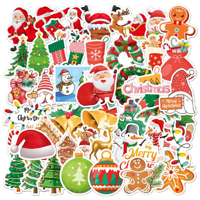50pcs/set Christmas Sticker Party Decoration Sticker