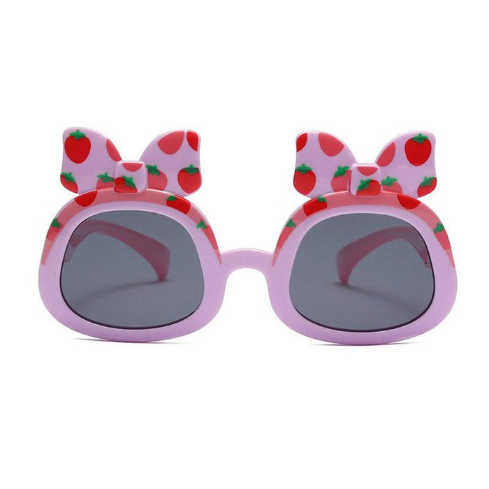 Cute Cartoon Bow Silicone Frame Children's Sunglasses