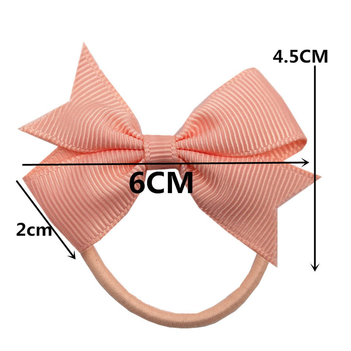 2PCS Children's jewelry bow elastic band