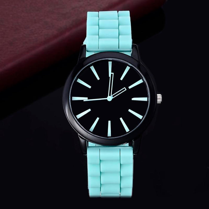 Silicone Watch Geneva Women Quartz Wristwatch