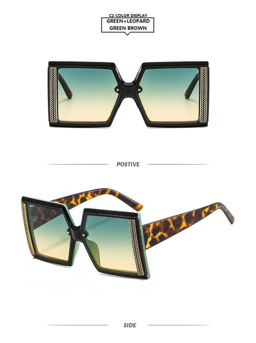 Square large frame light luxury Sunglasses