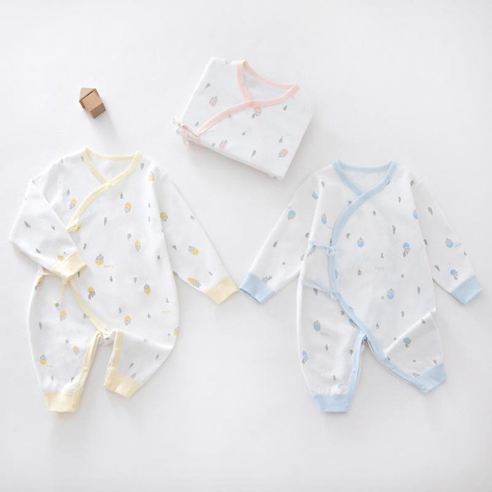 Cartoon Romper For 0-3-6 Months Baby