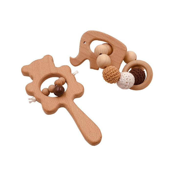 Beech Animal Molar Bracelet Baby Soothing Molar Stick