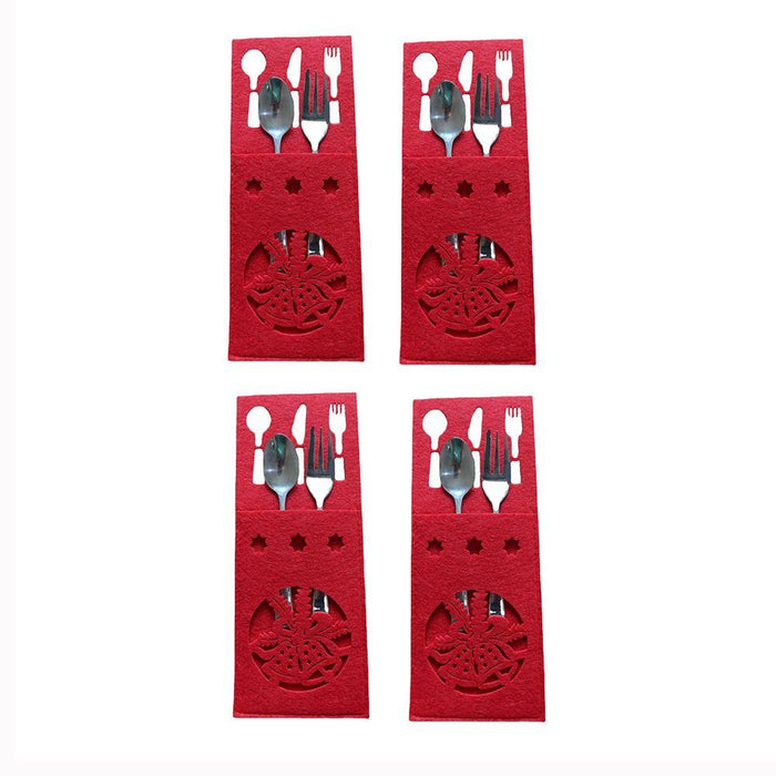 4PCS 44 Styles Christmas Knife and Fork Holder