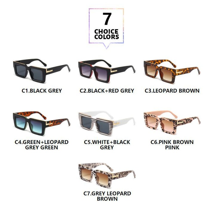 Contrast box sunglasses and sunglasses