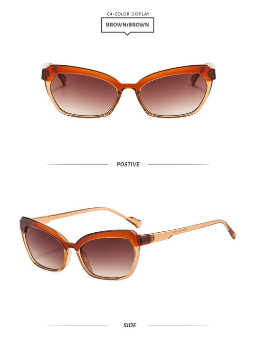 Cat's eye small frame candy Sunglasses