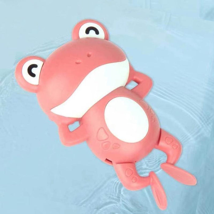 Children's bath toy cartoon fluttering clockwork frog