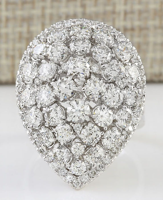 Luxury Women's Drop White Zircon Butterfly Bridal Rings