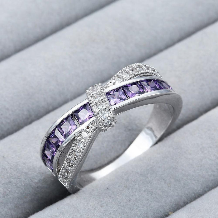 Fashion Luxury Unisex Jewelry Zircon Bridal Rings