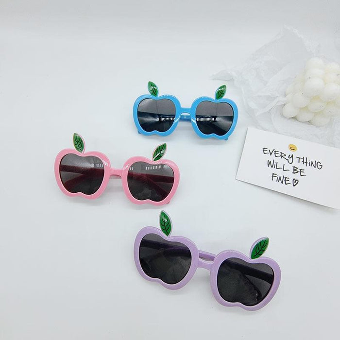 Cute Cartoon Apple Children's Anti Ultraviolet Sunglasses