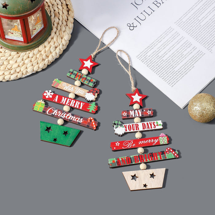 Christmas Wooden Decorative Pendant Christmas Tree Ornaments