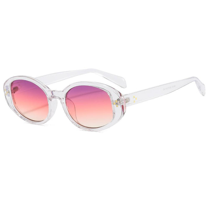 Rice nail oval small frame sunglasses