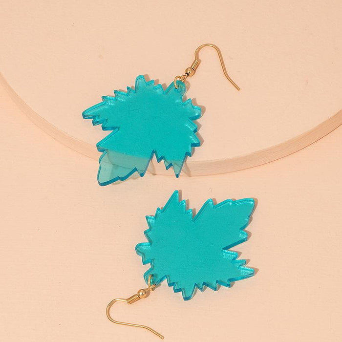 New Exaggerated Pop Maple Leaf Women's Earrings