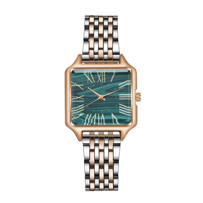 Fashionable and Versatile Square Roman Digital Quartz Watch Llz20793