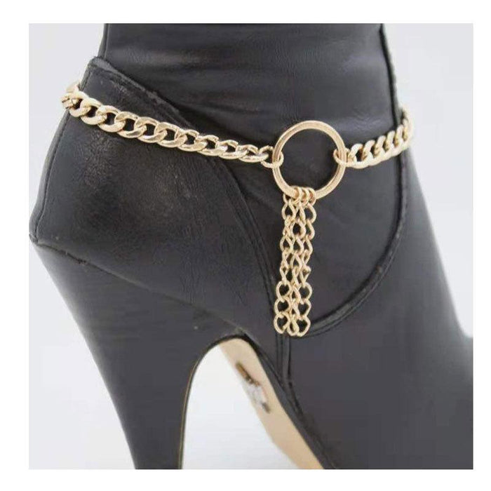 Fashionable and versatile alloy circle foot ornament women's Anklet