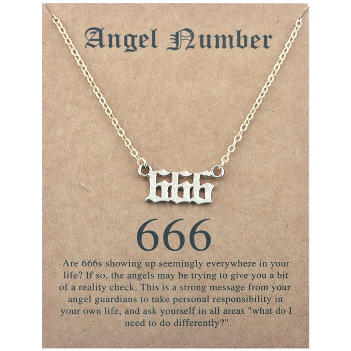 Stainless Steel Chain Vacuum Plated Digital Card Clavicle Chain