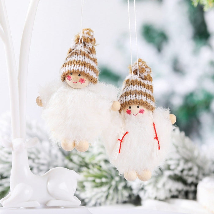 Christmas Decorations Wool Hat Doll Christmas Tree Ornaments