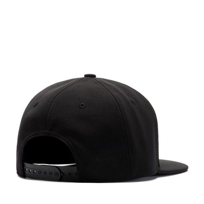 Black Breathable Simple Baseball Cap Solid Color Flat Brim Cap