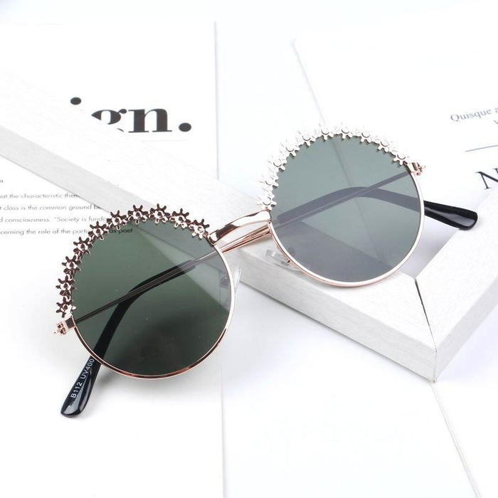 Children's sunglasses metal round frame sunglasses