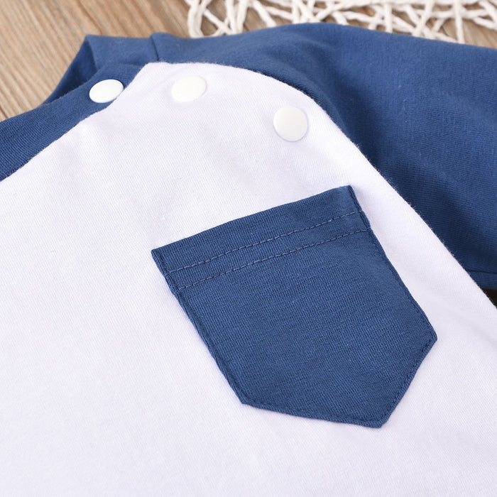 Solid color long sleeve pocket Khaki creeper patchwork Jumpsuit
