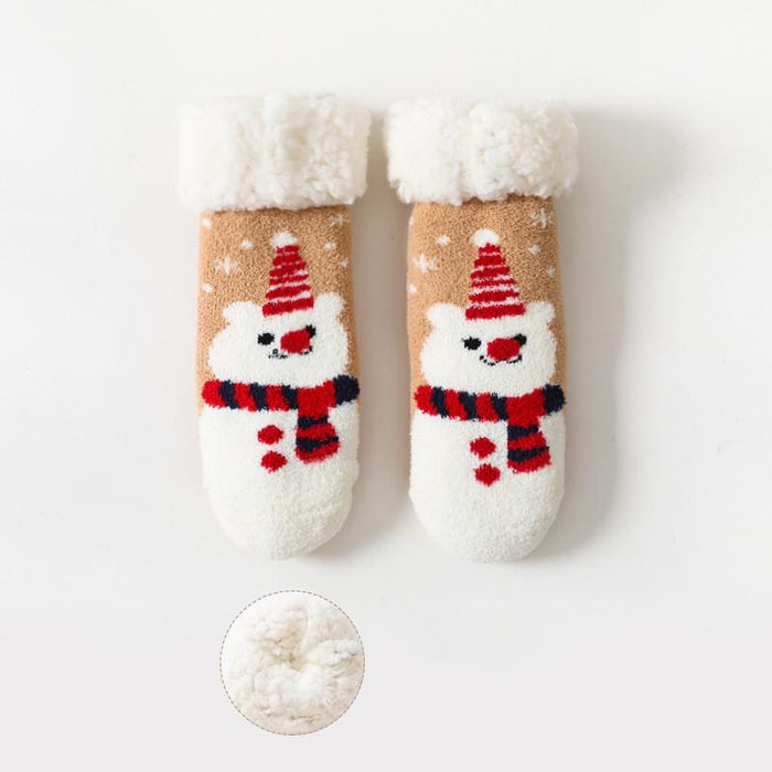 Winter Baby Cartoon Christmas Socks