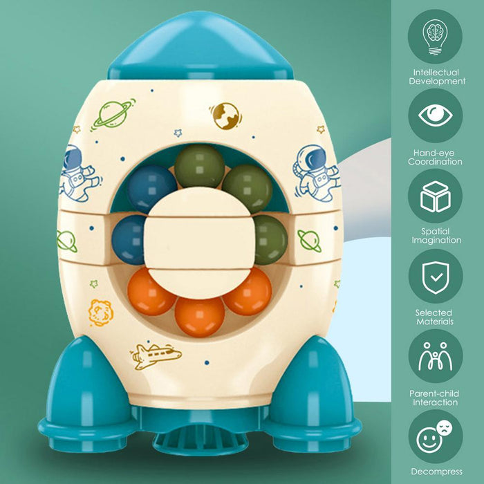 Rocket fingertip gyro decompression toy intelligence beads magic beans finger gyro