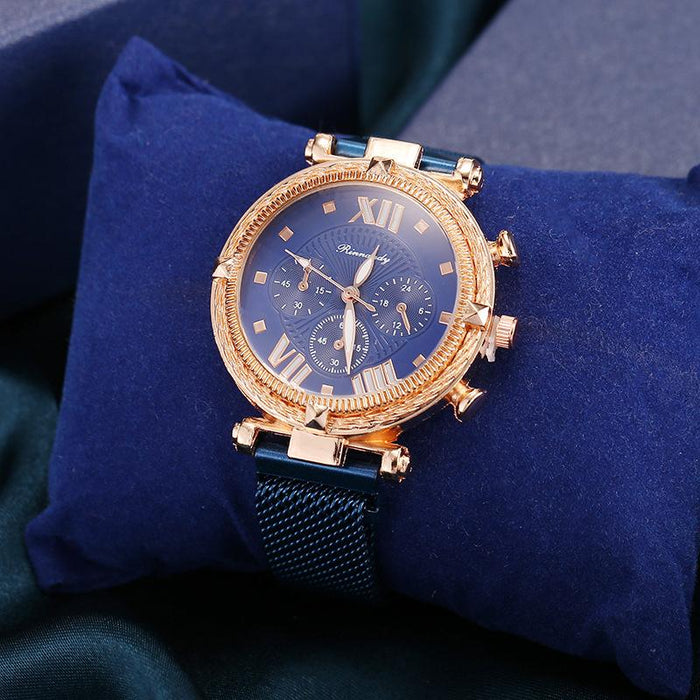 New Stainless Steel Women Wristwatch Quartz Fashion Casual Clock LLZ22321