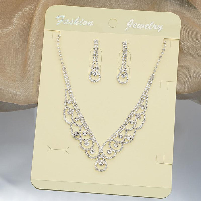 New Female Jewelry Fashion Necklace Earring Set