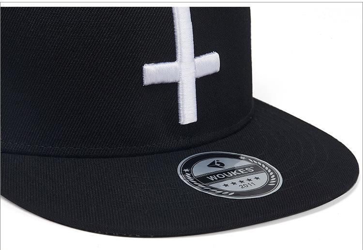 New Street Versatile Cross Embroidered Baseball Cap