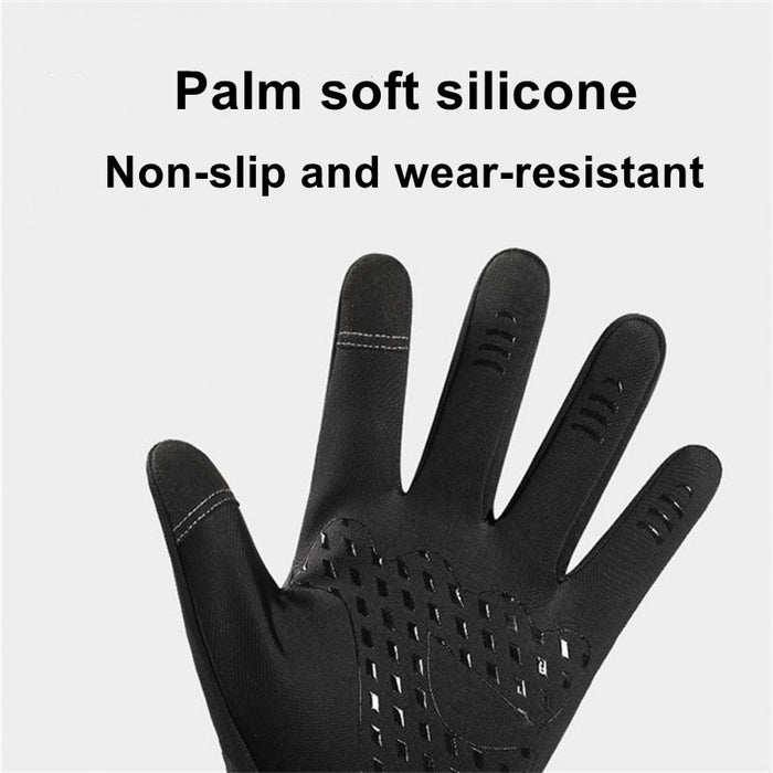 Touch Screen Men Cycling Gloves Waterproof