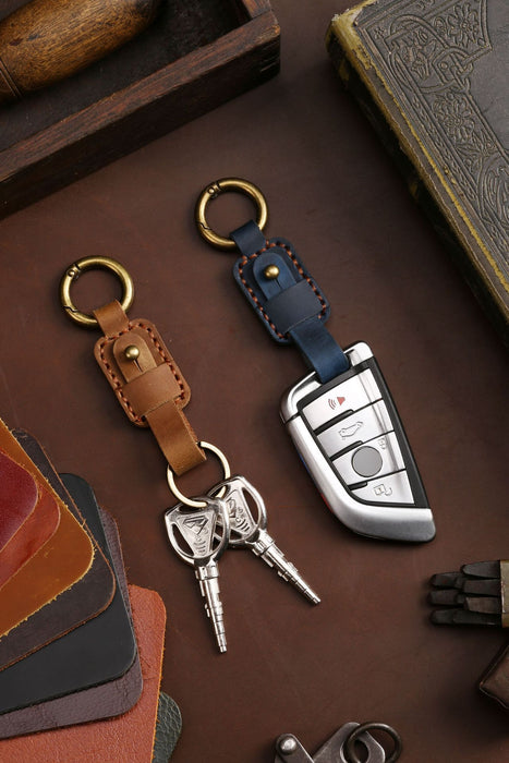 Fashion Simple Multicolor Leather Keychain