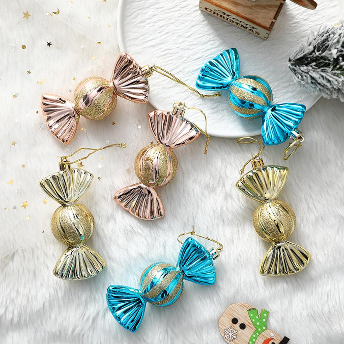 3pcs/Box Christmas Ball Ornament Balice Ice Cream Candy