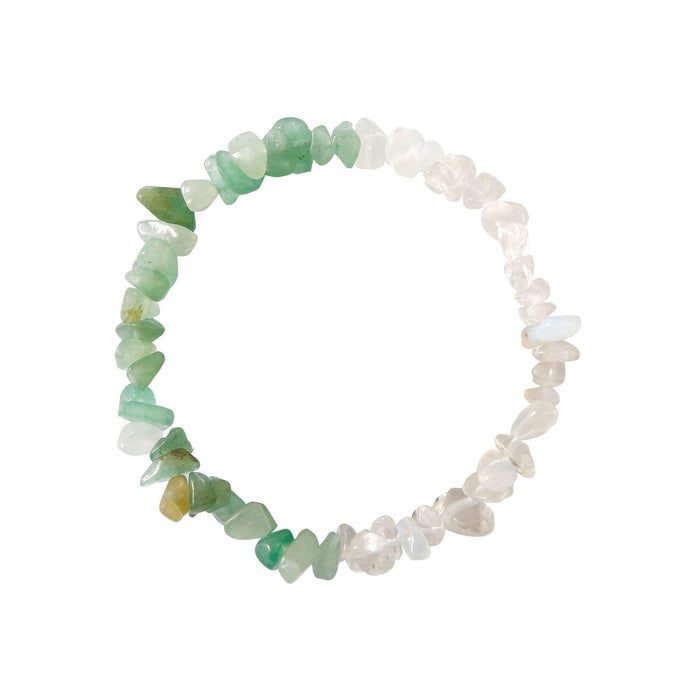 Natural Stone Beaded Crystal Bracelet