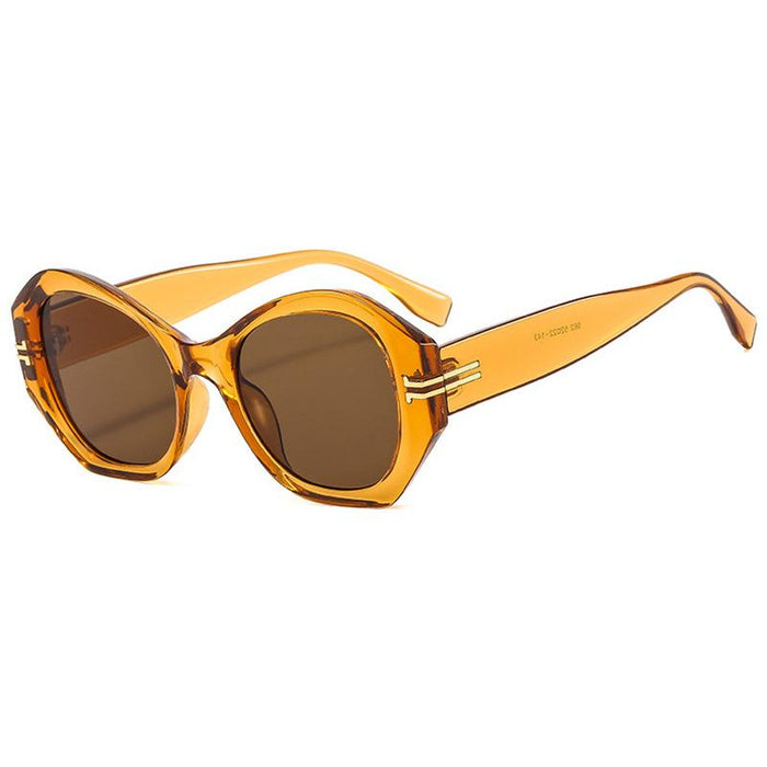 Irregular geometric personality light luxury Sunglasses