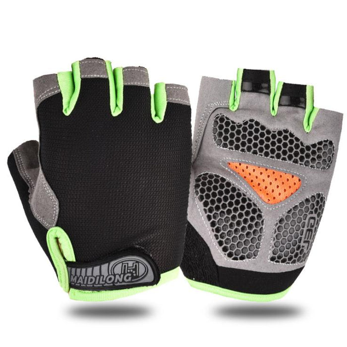 Anti Slip Shock Breathable Half Finger Gloves