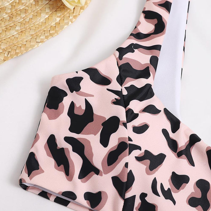 New Sexy Printed Split Swimsuit Backless Bikini