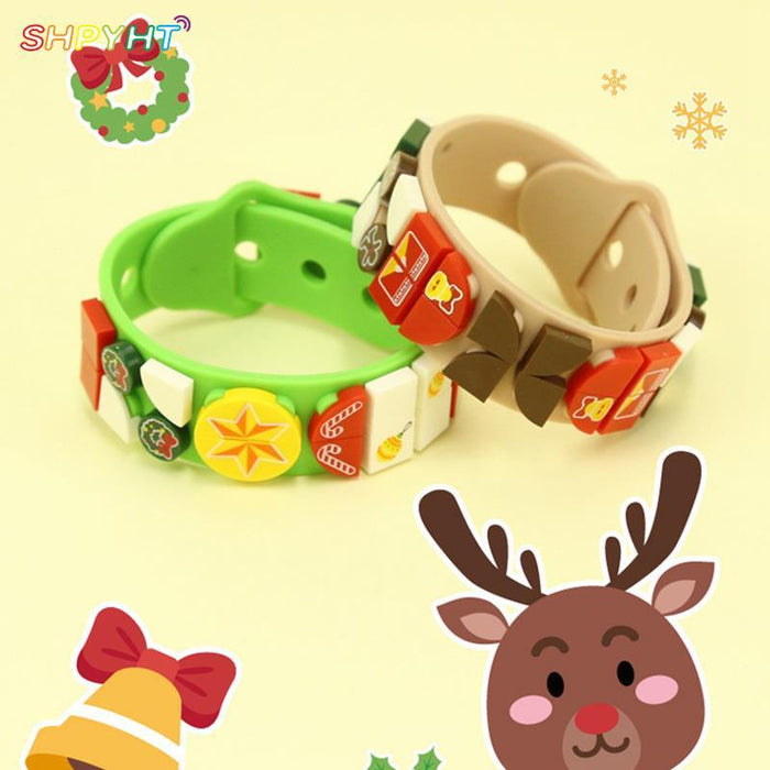 Creative DIY Building Blocks Kids Bracelet Toys For Christmas Gifts