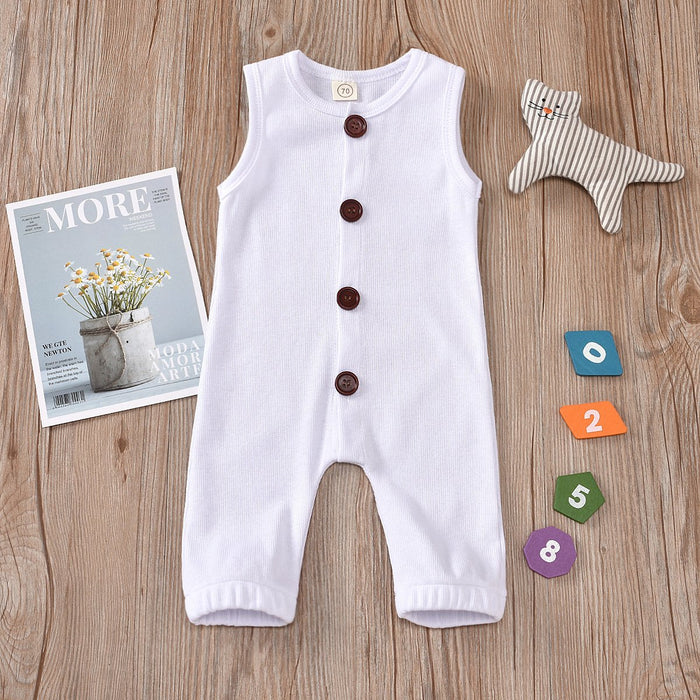 Solid BABY BODYSUIT single breasted