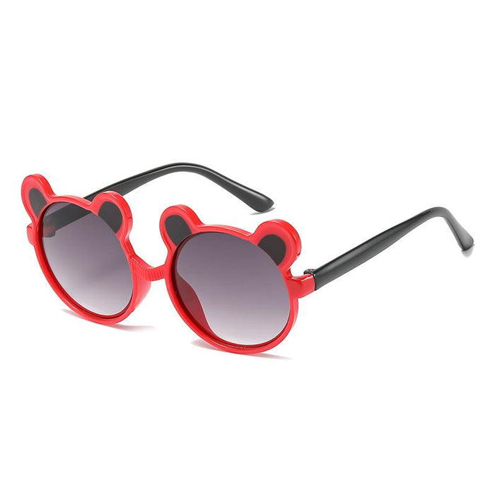 Round frame bear children's Sunglasses