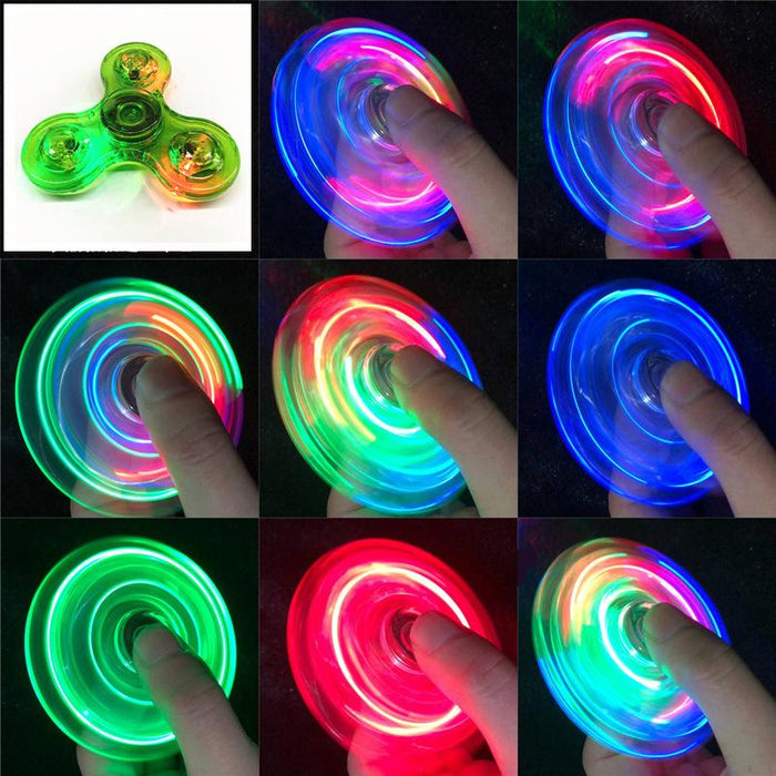 Glowing LED Light Finger Stress Relief Toy