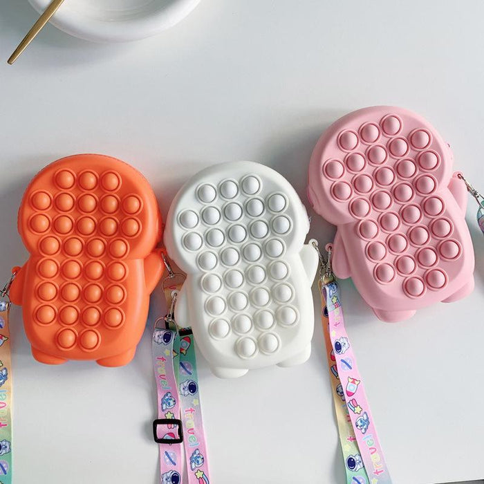 Bow Decompression Color Bag Children's Messenger Bag