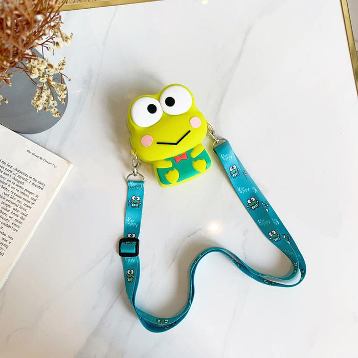 Cartoon messenger bag silicone coin purse toy