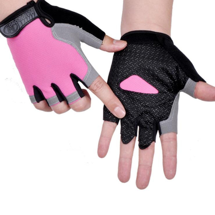 Anti Slip Shock Breathable Half Finger Gloves