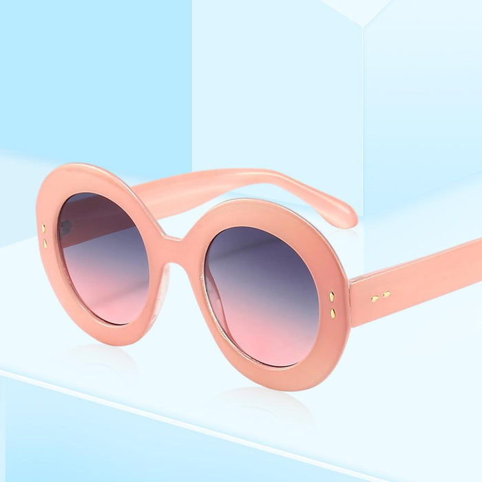 Rice nail round frame sunglasses RETRO SUNGLASSES