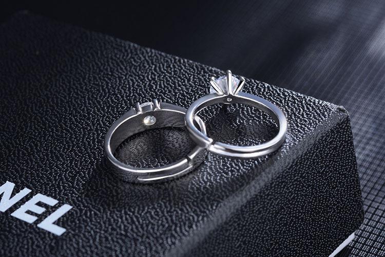 New Simple Creative Couple Opening Ring