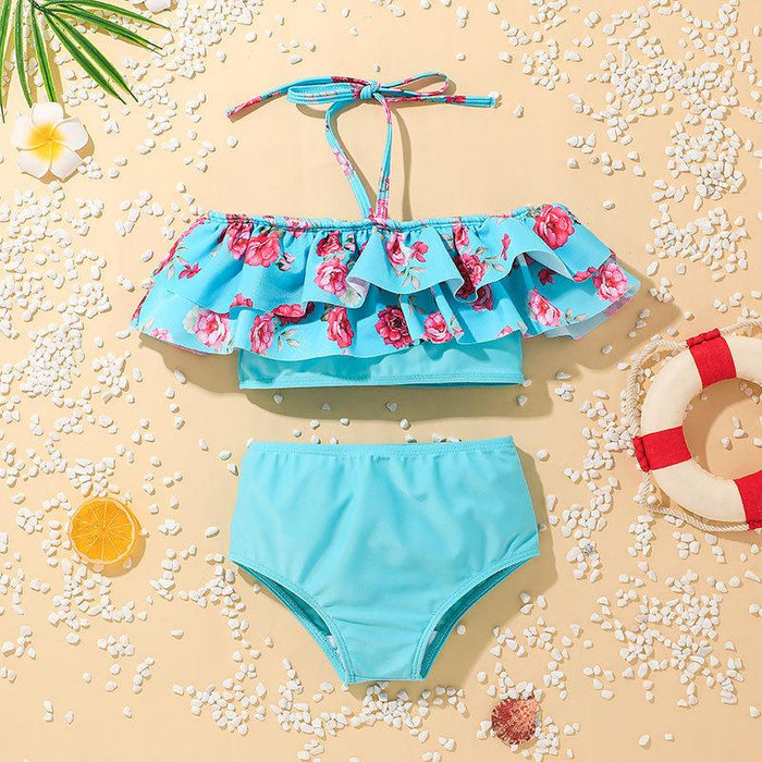 Girls' Fashion SWIMSUIT SET Bikini Split Swimsuit 2-piece Set